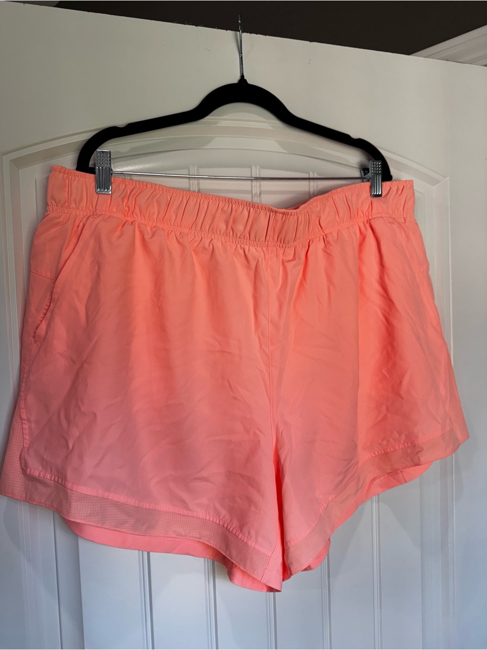 Athletic Works Peach Running Shorts 3XL Coral Lightweight Athletic Pockets